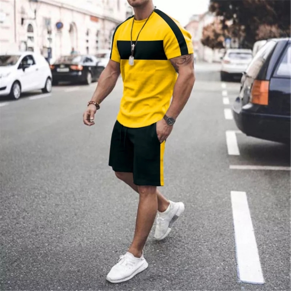 Mens 2pcs Shorts Set